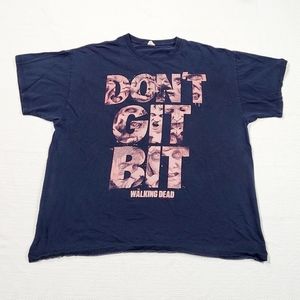 Vintage Y2K Walking Dead "Don't Git Bit" AMC Promo Mens Tee size Large